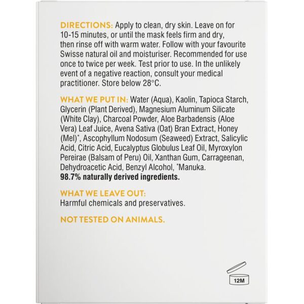 Swisse Manuka Honey Detoxifying Facial Mask 麥盧卡蜂蜜面膜70g：圖片 7